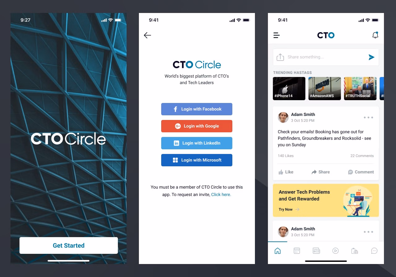 CTO Circle mobile app