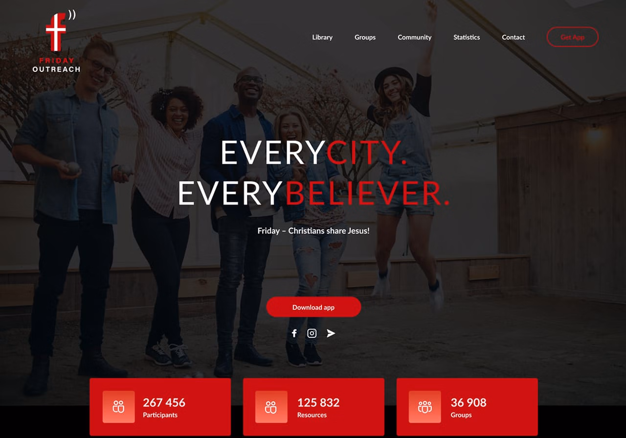 Friday outreach website