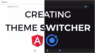 Ionic 5 - Creating Theme Switcher (light and dark) using Angular