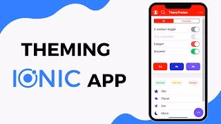 Theming Ionic 4 and Angular Application