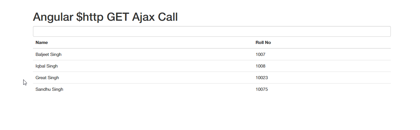 AngularJS GET ajax request with PHP (Fetching data)