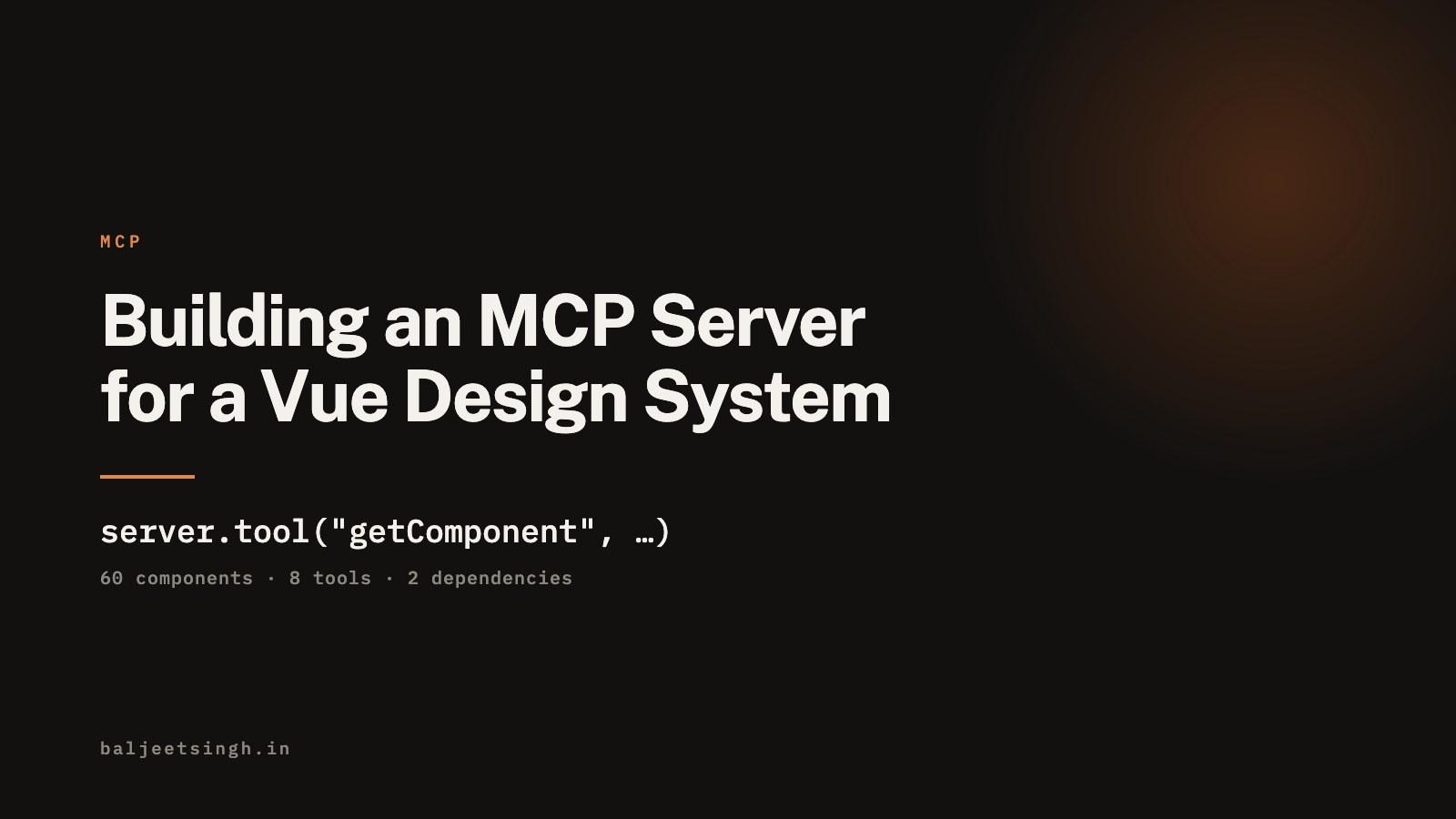 Building an MCP Server for a Vue Design System