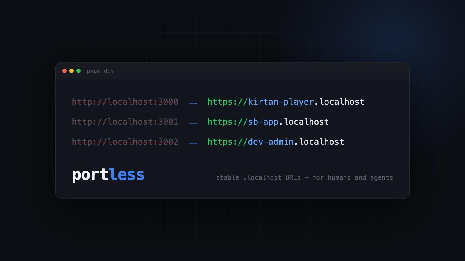 Stable .localhost URLs for Every Dev Server (and Every Worktree) with Portless