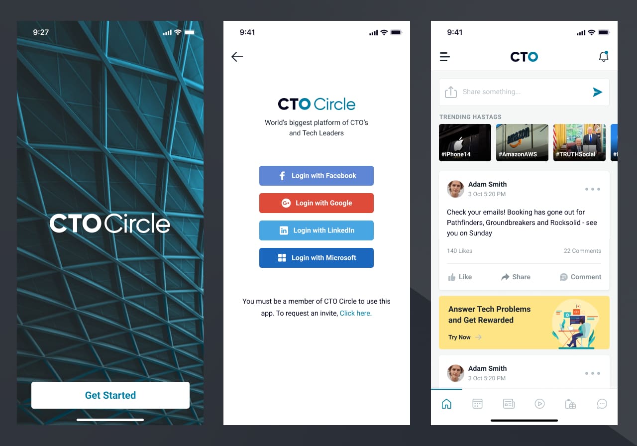 CTO Circle mobile app